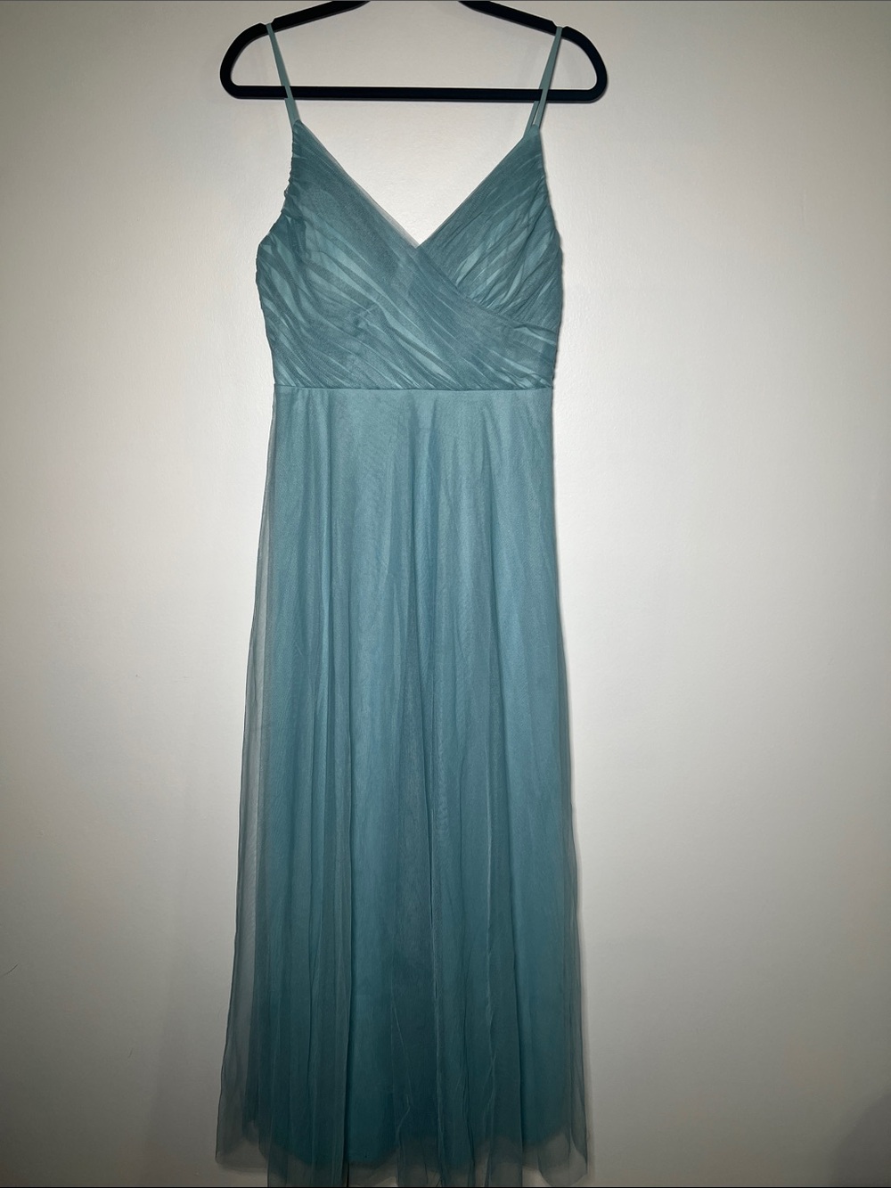 Spaghetti-Strap Maxi Dress in Dusty Teal
